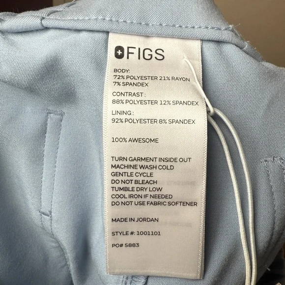 FIGS Women's Uman Relaxed Jogger Scrub Pants Dusty Blue Small, Regular - Picture 11 of 12